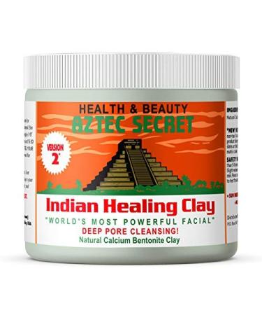 Aztec Secret – Indian Healing Clay 1 lb – Deep Pore Cleansing Facial & Body Mask – The Original 100% Natural Calcium Bentonite Clay – New Version 2 1 Pound (Pack of 1)