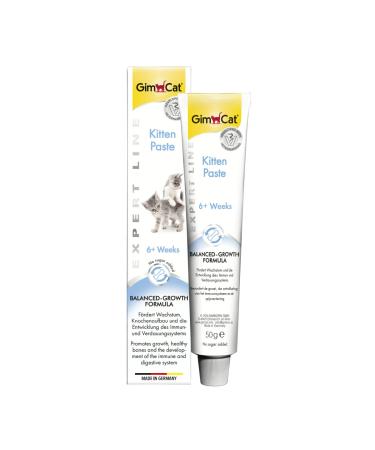 GimCat EXPERT LINE Kitten Paste - This functional cat snack helps kittens develop and grow - 1 tube (1 x 50 g)
