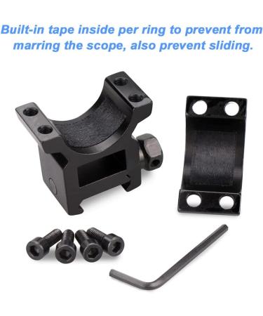 Modkin High Profile Scope Rings - 1 Inch Set of 2 | Rifle Scope Mount for Picatinny Rail - Buy Online on SooperMarket.com