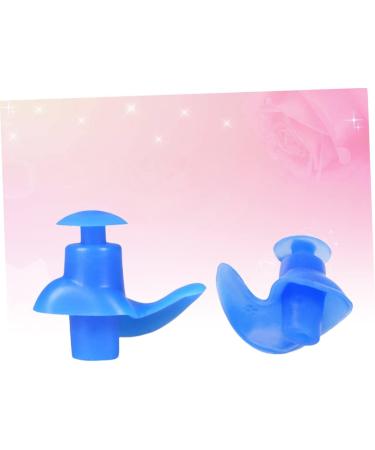 Unomor 5 Pairs Swimming & Diving Silicone Earplugs Set - Blue Pool Accessories with Nose Clip, Mute Sleeping Earbuds - Buy Online on SooperMarket.com