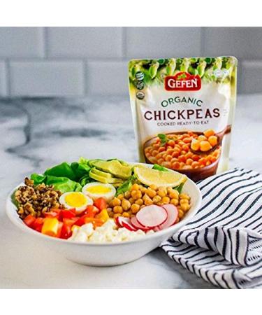 Gefen Organic Cooked Chickpeas 16.9oz (3 Pack) - Ready to Eat & Salad-Ready - Buy Online on SooperMarket.com