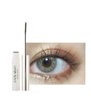 GL-Turelifes 12 Color Mascara Colorful Fiber Mascara Charming Longlasting Mascara, Thick & Long Eyelash Waterproof and Smudge-proof Eyes Makeup (Dark brown)