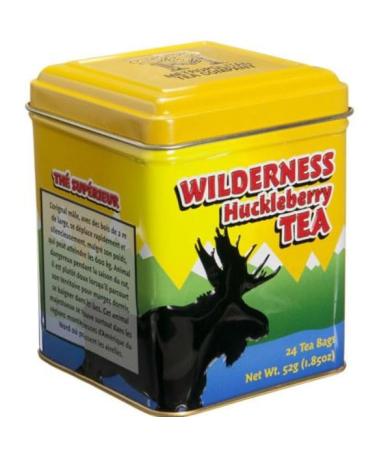 The Metropolitan Tea Company Wilderness Moose Huckleberry Tea Tin Box of 24 Tea Bags