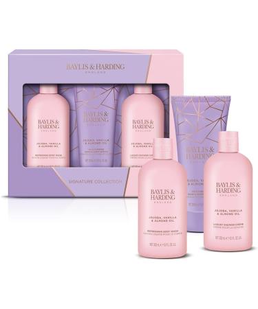 Baylis & Harding Jojoba Vanilla & Almond Oil Luxury Bathing Essentials Gift Set (Vegan Friendly) - Buy Online on SooperMarket.com