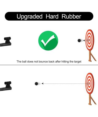 VLIKE .68 Caliber Rubber Paintballs - Soft Reusable Riot Training Balls (Black, 120 Count) - Buy Online on SooperMarket.com