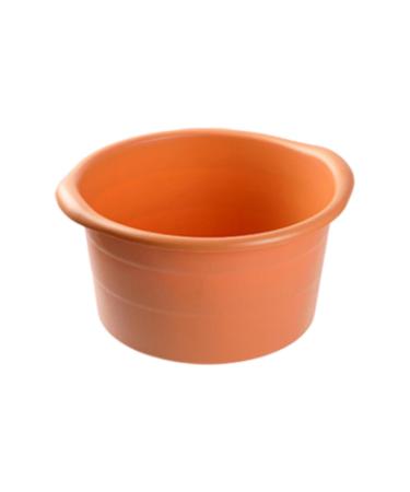Colcolo foot bath foot spa pool bucket 27.9 x 19.1 cm with handles on both sides practical pedicure durable for the foot tension at home orange