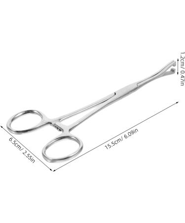 Kisangel Reptile Feeding Clip Terrarium Supplies Snake Tank Accessories Stainless Steel Silver - Buy Online on SooperMarket.com