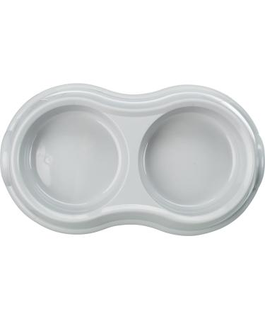 Trixie Light Weight Version Plastic Double Bowl for Cat 200 ml Assorted Colors 1 Count (Pack of 1) - Buy Online on SooperMarket.com