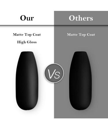 Makartt 3pcs No Wipe Matte Gel Top Coat and Base Coat Kit - Long Lasting UV LED Gel Nail Polish Set - Buy Online on SooperMarket.com