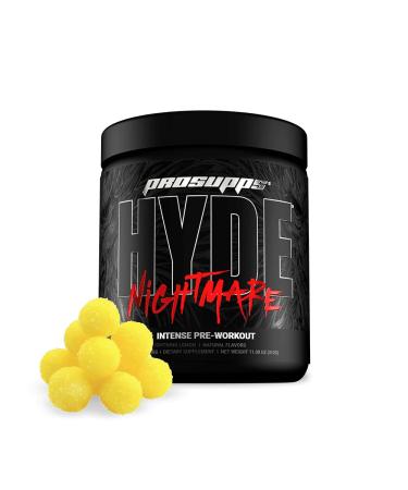 PROSUPPS Hyde Nightmare Pre-Workout Powder Energy Drink - Intense Energy Mental Focus & High Performance Loaded with Citrulline Beta Alanine & Nootropics (30 Servings Lighting Lemon)