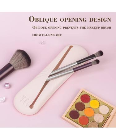 XMASIR Travel Makeup Brush Holder - Portable Silicone Cosmetic Case Bag for Face Brushes - Soft Organizer for Travel (Khaki - Buy Online on SooperMarket.com