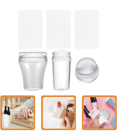Healeved 3 Sets Nail Art Silicone Stamp Nail Stencils for Nail Art Reusable Silicone Spatula Turner French Tip Nail Tool French Nail Stamper Nail Stamp Kit Plastic Miss Template Frosted - Buy Online on SooperMarket.com