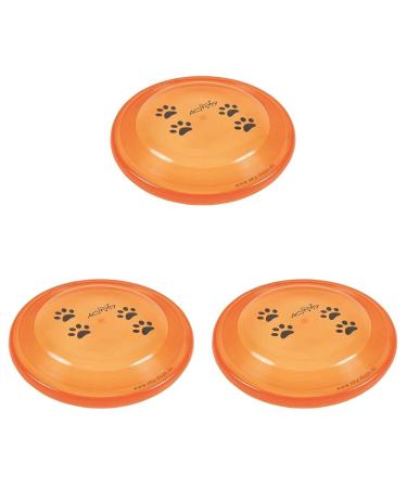 TRIXIE 33561 Dog Activity Dog Disc bite-proof 19 cm (pack of 3) various 19 cm (pack of 3)