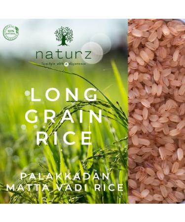 Naturz Palakaddan Matta Rice | Healthy | High Fibre | High Protein | Natural | Indian Origin (1Kg)