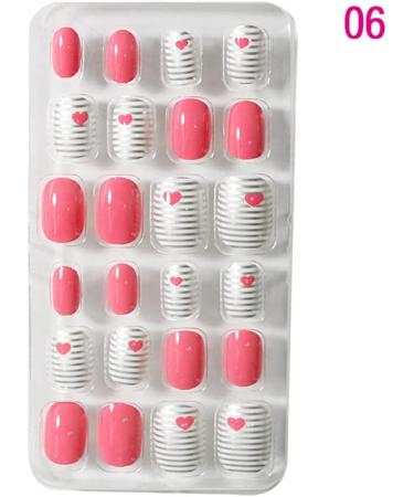 Dajidafu 1 Set Children Nails Medium Length Files Square Style Matte Solid Color Art Decals Beauty Tool Salon Supplies Puerile Six - Buy Online on SooperMarket.com