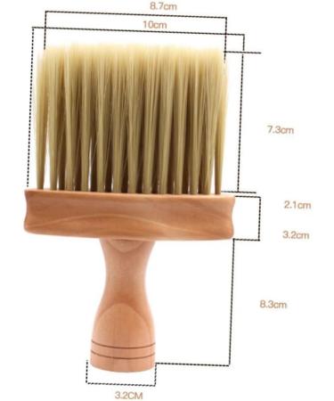 minkissy Face Duster Hair Cutting Neck Duster Barber Neck Brush Hair Sweep Brush Barber Hair Duster Hair Duster Brush Barber Neck Duster Shaving Brush Wooden Haircut Set Sharpen M Picture 1 - Buy Online on SooperMarket.com