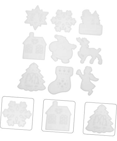 STOBOK 9pcs Christmas Silicone Molds Resin Epoxy Resin Elk Key Holder Pendant Casting Molds Making Tools - Buy Online on SooperMarket.com