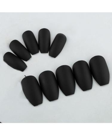 240pc Short Coffin Matte False Nails Set with Case - Trendy Mixed Colored Acrylic Fake Nail Tips for Kids/Women/Girls - Buy Online on SooperMarket.com