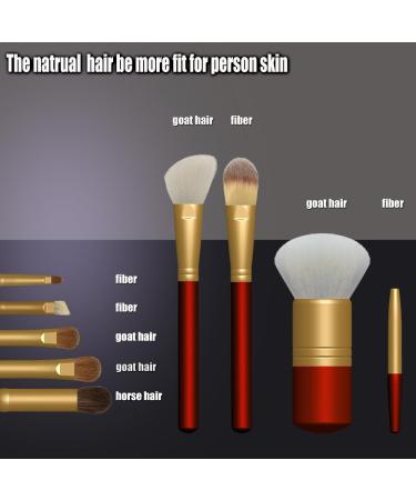 Premium OYE Goat Hair Makeup Brush Set - Luxury Gift for Birthday | Superior to Horse Hair & Synthetic Brushes - Buy Online on SooperMarket.com