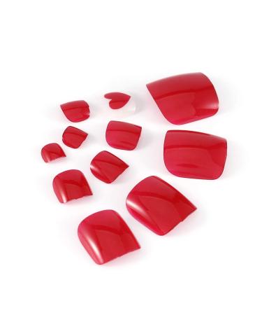 Brishow Artificial Foot Toenails - 24pcs Acrylic Stick-On Toenails for Women & Girls - Perfect Fake Toenails for a Stylish Look - Buy Online on SooperMarket.com