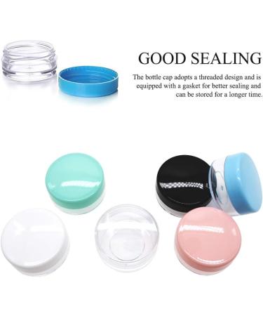 Pudsern 105-Piece 10g Cosmetic Sample Container Set - Empty Round Plastic Jars for Creams Nail Polish Lip Balm & Makeup Storage - 7 Color Options - Buy Online on SooperMarket.com