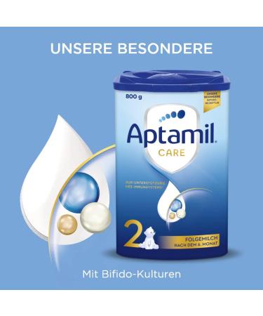 Aptamil Care 2 Follow-On Milk 800g | Omega 3 & 6 DHA & ARA | Palm Oil-Free Baby Food | International Shipping - Buy Online on SooperMarket.com