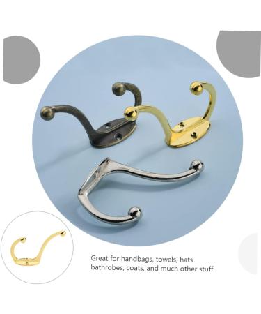 ABOOFAN 4pcs Hook up Bath Towel Hook Jacket Hooks Single Robe Hook Utility Hooks Office Old Fashioned Hanger 9.5X6.7X2.3CM Golden - Buy Online on SooperMarket.com
