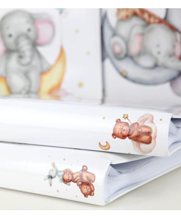 Cat & Bears Photo Album 30x30 cm | 100 White Pages Baby & Children Photo Book | Balloon Color Design - Buy Online on SooperMarket.com