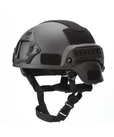 LEJUNJIE MICH 2000 Fast Base Jump Helmet PJ Style Airsoft Helmets Military Tactical Helmet for Paintball Outdoor Sports Hunting Shooting BK