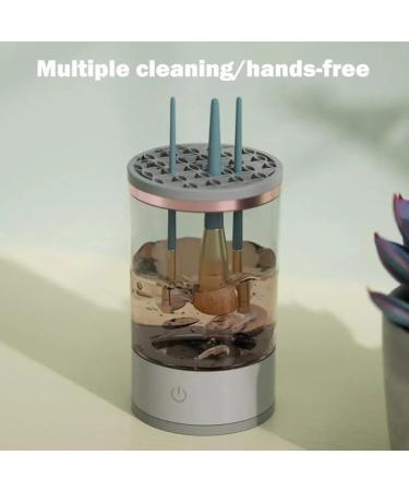 Desikixudy Makeup Brush Cleaner Rechargeable Lazy Electric Cleaning Brushes Automatic Brush Scrubber Quick Dry Tool Easy Install Easy to Use - Buy Online on SooperMarket.com