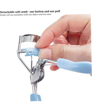 1PC Eyelashes Curler with Built-in Comb Professional Lashes Curler Eyelashes Accessories Fits All Eye Shape Blue - Buy Online on SooperMarket.com