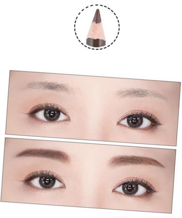 Healeved 4 Pcs Double Head Eyebrow Pencil Black Eyeliner Pen Eyebrown Beauty Eyebrow Pencil Puff Wooden - Buy Online on SooperMarket.com