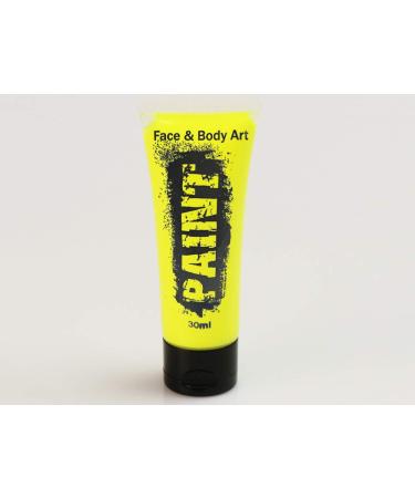 UV Bodypainting paint in a tube (UV BodyPaint Tube) - yellow 30 ml
