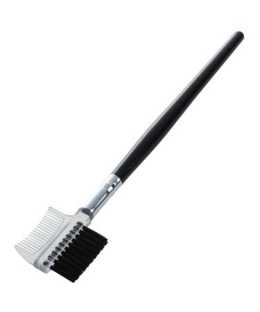 Peowuieu 1 Piece Women's Double-Sided Comb Eyebrow Brush Holder Makeup Black Cosmetic Makeup Tool