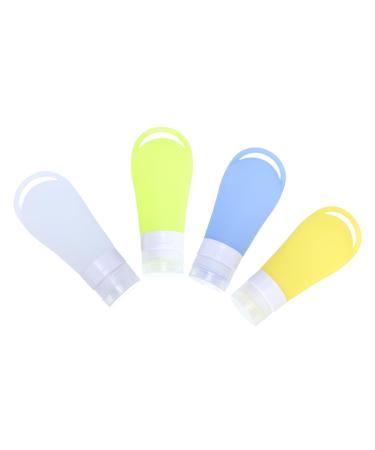 FRCOLOR 12 Pcs Bottled Bottles Keychain Holder Portable Shampooer Refillable Liquid Bottle Lotion Bottle Empty Face Bottles Silicone Keychain Cosmetic Travel Hand Glue 13.5x5.3cmx3pcs Assorted Colorx3pcs