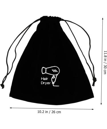 Baluue 1pc Hair Dryer Storage Bag Hair Dryer Sack Gym Holder Drawstring Bag Hair Dryer Hotel Bag Flannel - Buy Online on SooperMarket.com