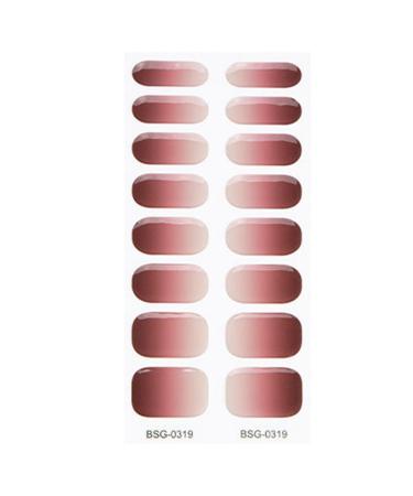 Semi Cured Gel Nail Polish Stickers Fashion Classical Nails Strips Waterproof Adhesive Full Wraps Gel Nail Art Stickers Semi Cured Gel Nail Strips Starter Kits BSG0319