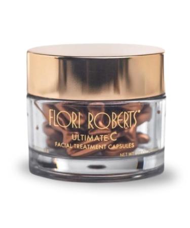 Flori Roberts Ultimate-C Capsules Daily Facial Serum with 12% Vitamin C Helps Smooth Fine Lines and Wrinkles Reduces Appearance of Dark Spots 30 Capsules
