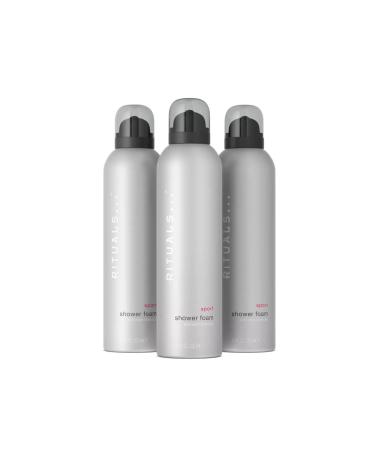 Rituals foaming shower gel advantage pack from the Sport Collection 3 x 200 ml - with activated carbon - stimulating & invigorating properties with power recharge Technology Bergamotte 200 ml (3 Series Pack)