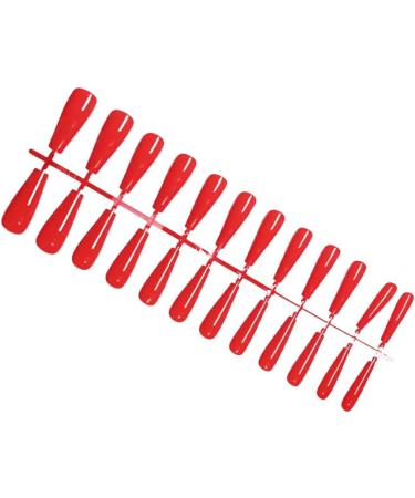 Dajidafu Coffin Nail Set Glossy Classic Scratch Resistant Press-on Fingernails Strong Viscosity Trend Manicure Stickers Type 14 - Buy Online on SooperMarket.com