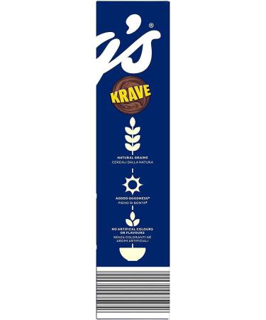 6 x Kellogg's Krave Cookies & Cream Flavour Crispy Cocoa Cereals Filled with Cream - Buy Online on SooperMarket.com