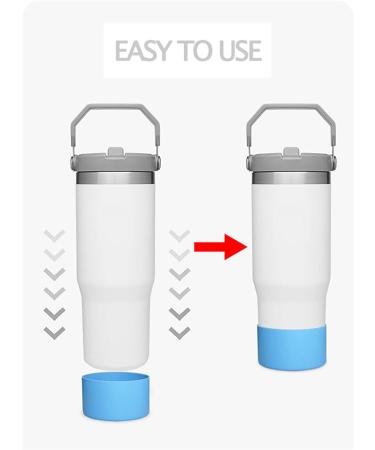Heat Resistant Silicone Cup Sleeve Set Slip Straw Cap Water Bottle Boots Silicone Straw Cover Friendly Cup Accessories for Home Office Travel Travel - Buy Online on SooperMarket.com
