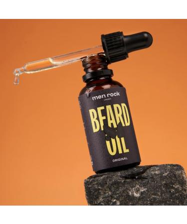 Men Rock Original Beard Oil | 30ml | Nourishing Beard Care with Rosemary Cedarwood & Grapefruit - Shop Internationally! - Buy Online on SooperMarket.com