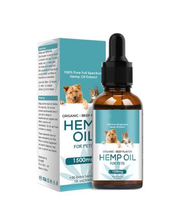 The PawStore 100% Natural Organic Hemp Oil for Pet Dogs and Cats Anxiety Flavor Nutty