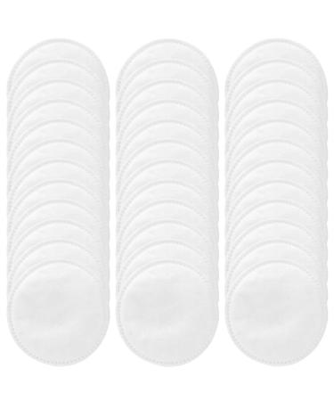 Beavorty 100pcs Thick Overlock Cotton Make up Remover Pads for Face Round Makeup Pads Makeup Sponge Friendly Eye Makeup Remover Non-Woven Fabric Cosmetic White Travel Household
