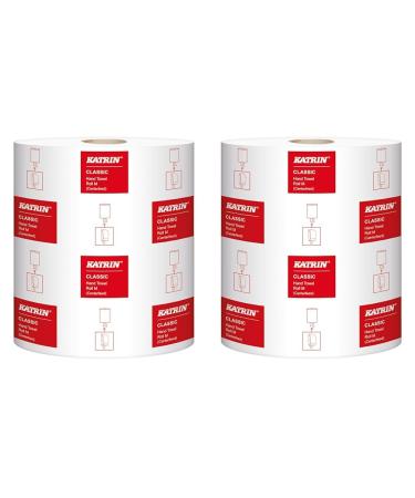 Katrin 481911 Classic M2 Towels 2-ply White (Pack of 6) (Pack of 2) Pack of 2 Single