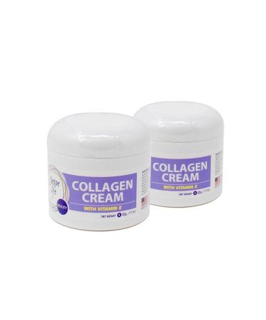 Carson Life Collagen Beauty Cream With Vitamin E - 4 Oz - Marvelously Rejuvenate Skin & Prevent Wrinkles - Keep Your Skin and Face Healthy - Made in the USA (2 Pack) Day Cream 4 Ounce (Pack of 2)