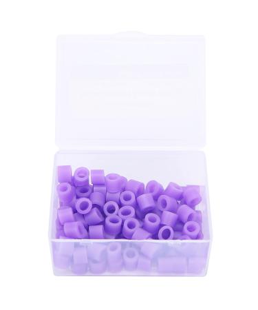 Color coding rings 100 pieces silicone dental code rings light accessories for dental tools code rings to differentiate between orthodontic and dental (purple) violet