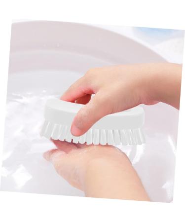 Mikinona Nail Brush Cleaning Scrubber Manicure Fingernail Scrubber Fingernail Clean Fingernail Scrubber Brush Nail Manicure Brush Foot Scrub Brush Handle White Small Brush Polyester - Buy Online on SooperMarket.com