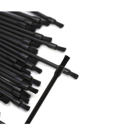 50 Pcs Disposable Lip Makeup Brush Set - Plastic Lip Applicators for Lipstick & Glossy Rods - Black Cosmetic Tool (8.2 cm) - Buy Online on SooperMarket.com